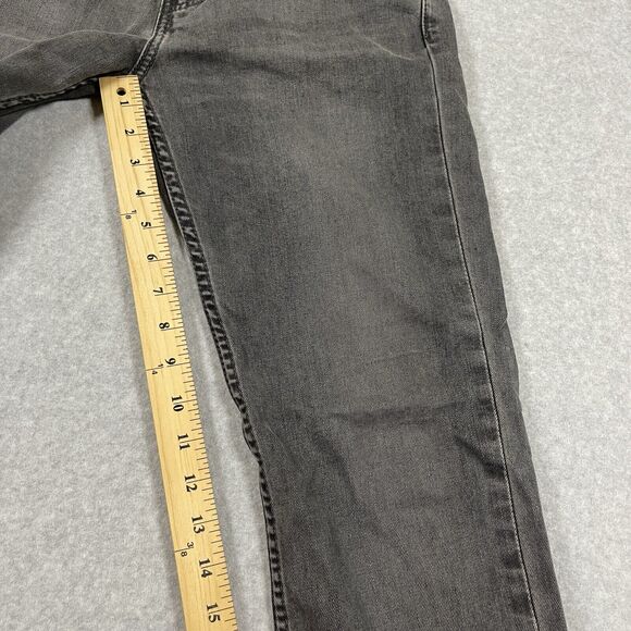 Levis 511 Jeans Mens (30x30)Black Slim Fit Low Rise Dark Wash Denim Stretch - Picture 10 of 16